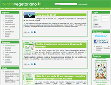Tablet Screenshot of centrovegetariano.org